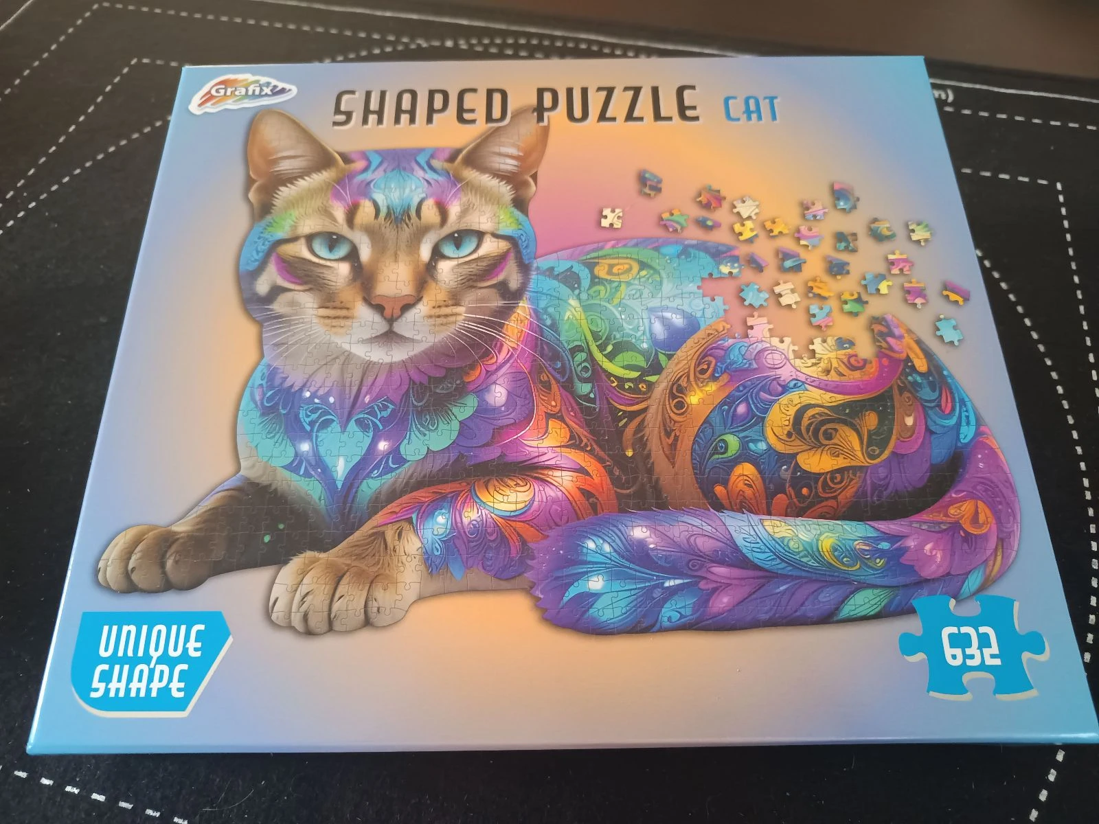 Puzzle GRAFIX 632 pièces - chat multicolore  – photo 4